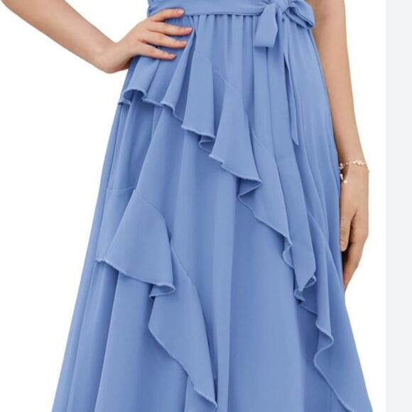 Grace Karin L Pastel Blue Summer Halter Dress – Coquette Flowy Stylish NWT - Picture 4 of 10